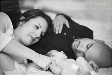 Childbirth Classes - Couple with newborn baby